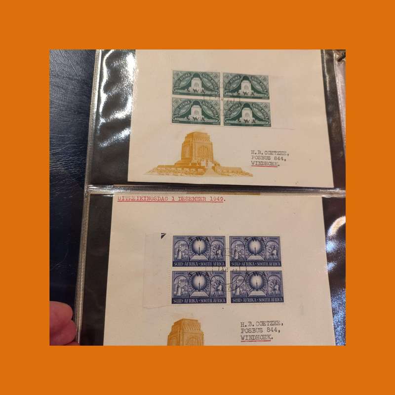South West Africa (SWA)  Postal History & First Day Cover Album (75+ Items)