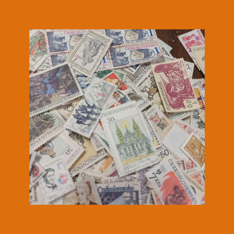 Czechoslovakia  Massive Off-Paper Stamp Accumulation (Approx. 300g)
