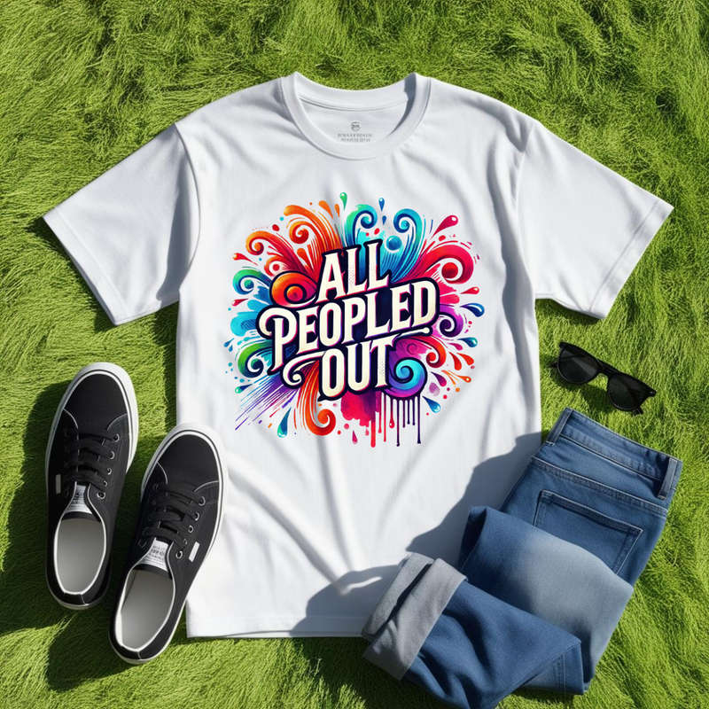 PSYCHODELIC - All Peopled Out - Unapologetically You! - Unisex Crew Neck Tee
