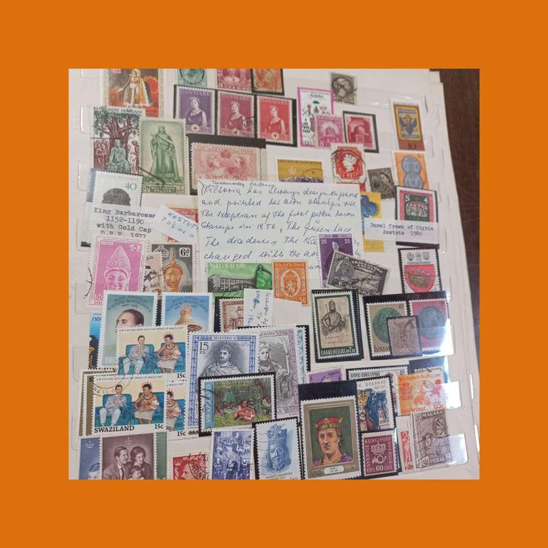 Thematic Stamp Album  Royalty, Jewels & Crowns (Stamps & Select Covers)