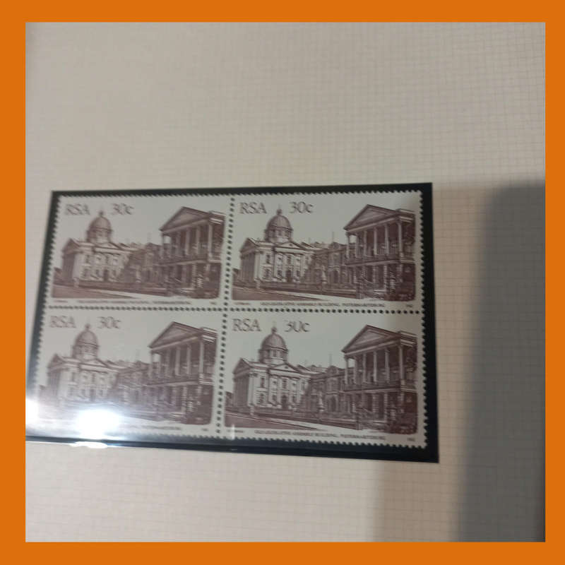 South Africa Republic 2nd to 5th Definitive Blocks and Complete Sets in File with Slip Cover