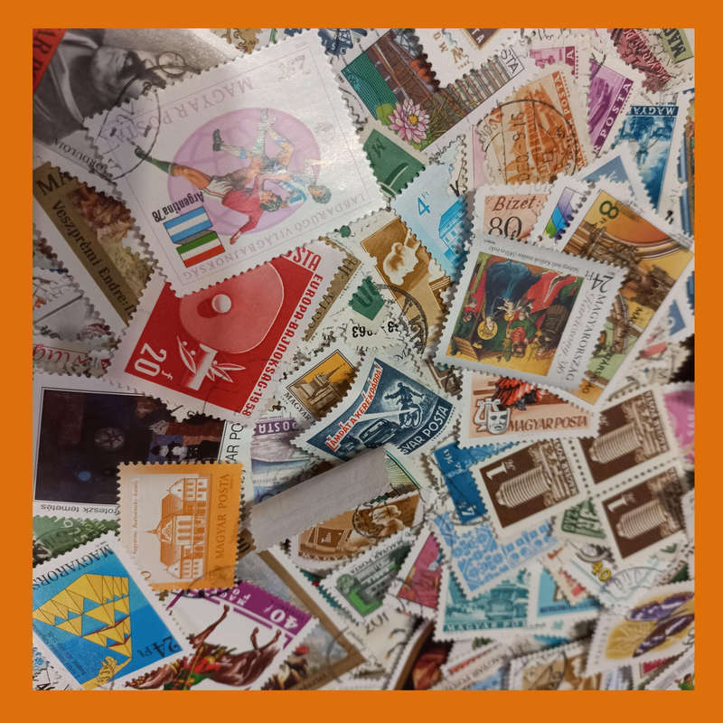 Hungary Off-Paper Stamp Accumulation  180g, Low Duplication
