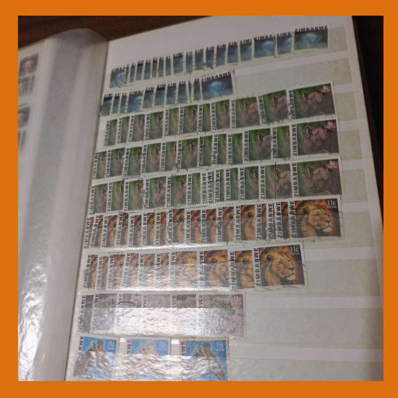 Southern & East Africa Stock Book  30 Double-Sided Pages, 1970s 1980s Focus