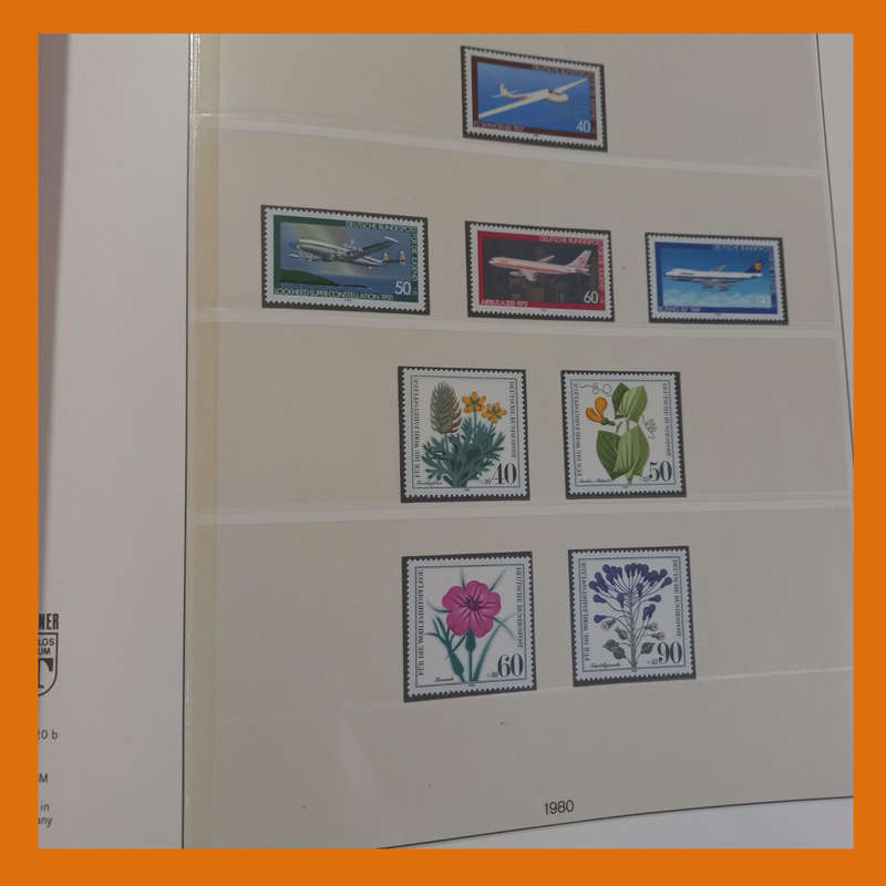 Germany Federal Album  Mint Collection 1972 to 1985 in Lindner (66 Pages, 3kg)