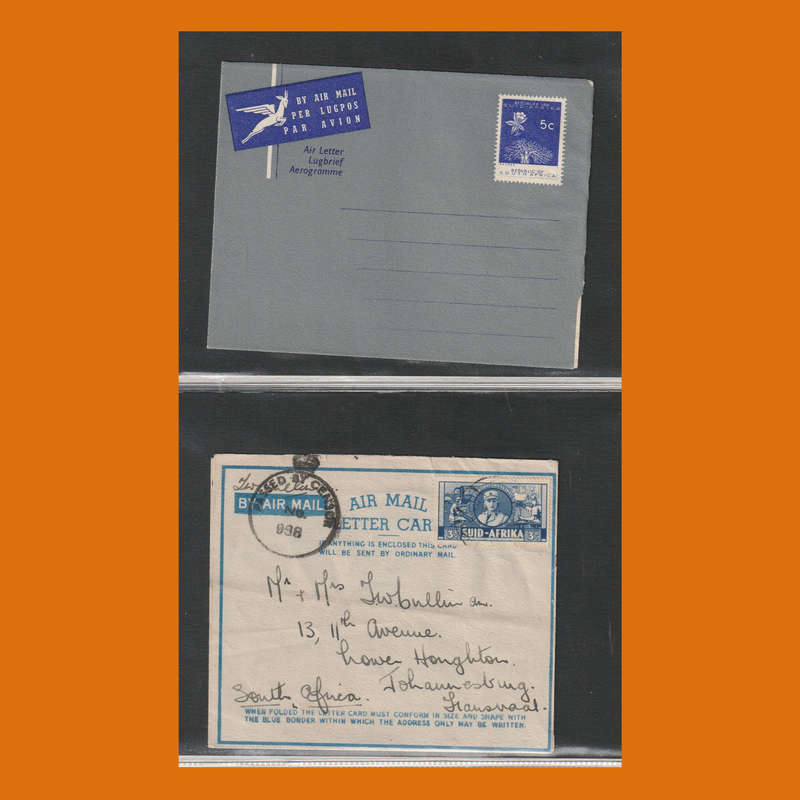South Africa Aerogrammes  Union & Republic Mint/Used incl. WWII Censored