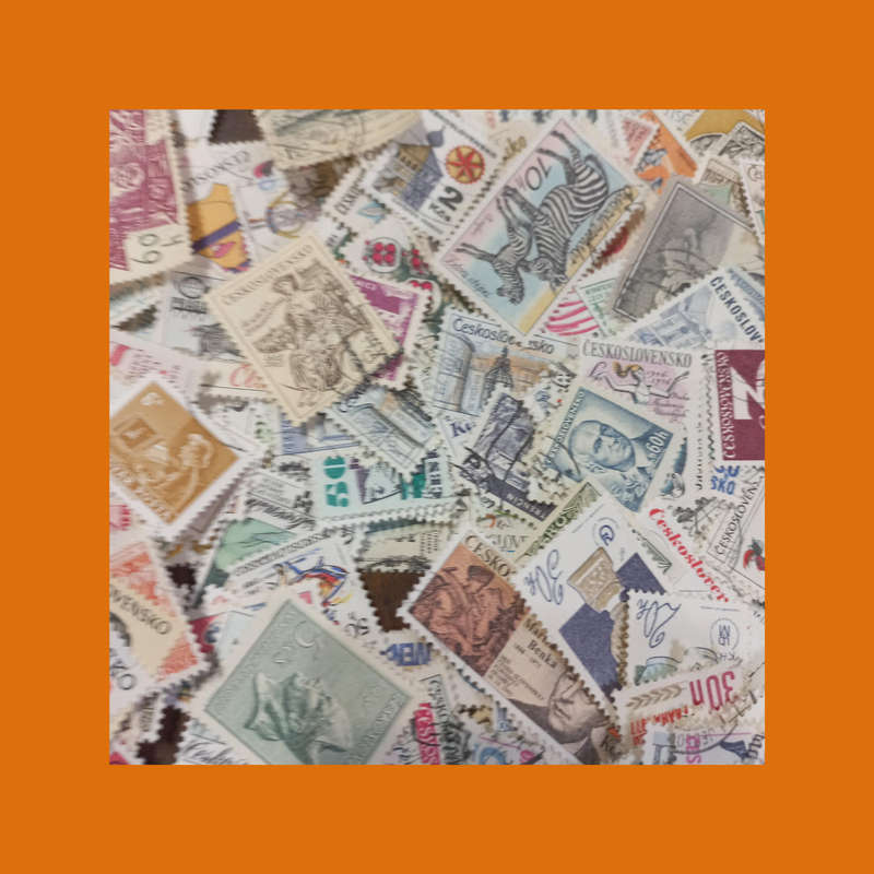 Czechoslovakia  Massive Off-Paper Stamp Accumulation (Approx. 300g)