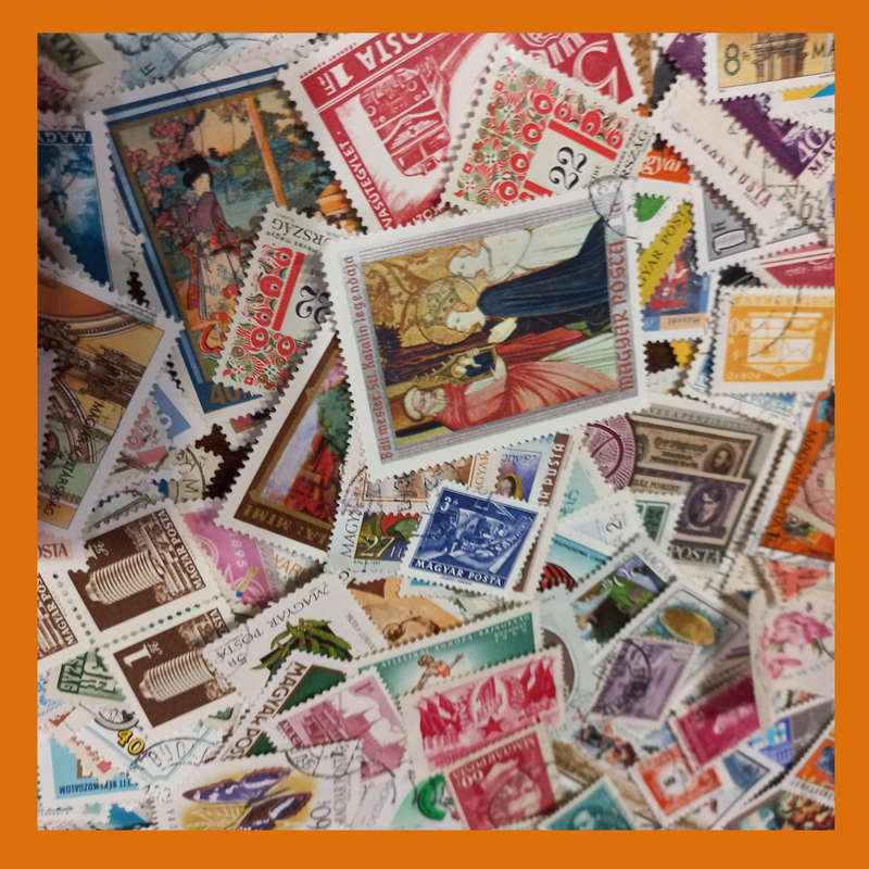 Hungary Off-Paper Stamp Accumulation  180g, Low Duplication