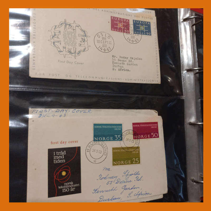Norway FDCs  2 Albums, 1960s Era, Approx. 100 Items (3.5kg)