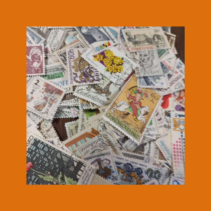 Czechoslovakia  Massive Off-Paper Stamp Accumulation (Approx. 300g)
