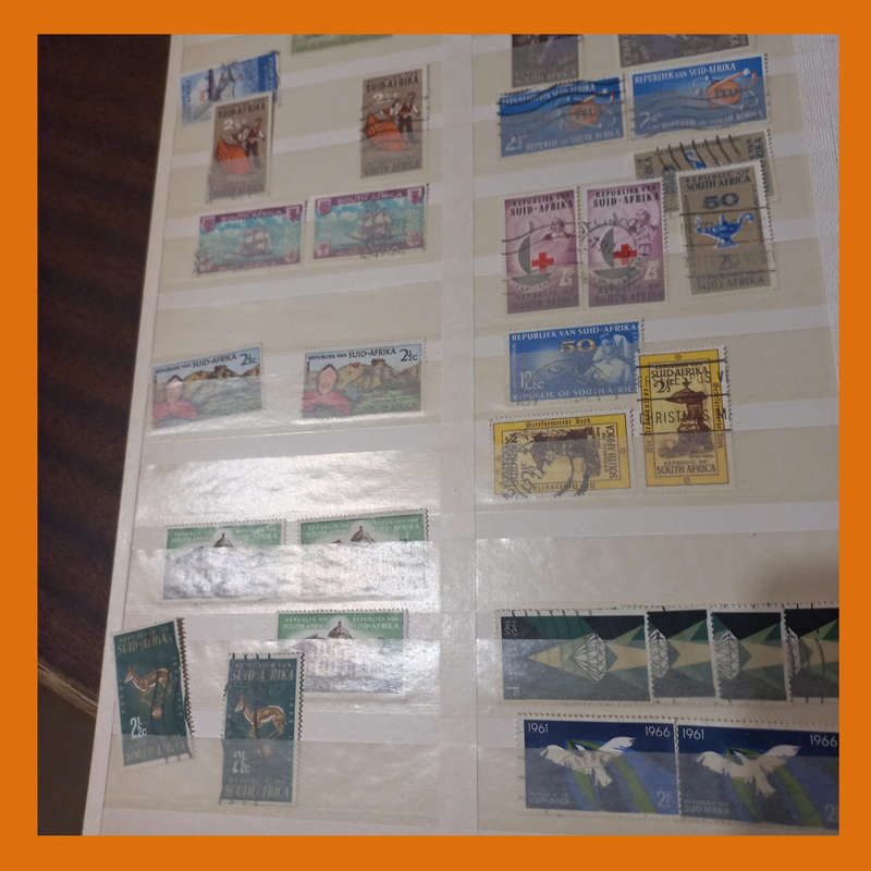 South Africa Union Selection in Lighthouse Stock Book with 1913 KGV Issue