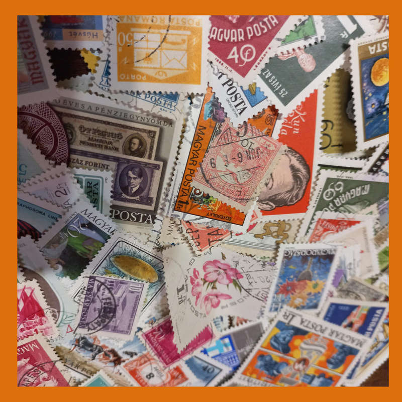 Hungary Off-Paper Stamp Accumulation  180g, Low Duplication