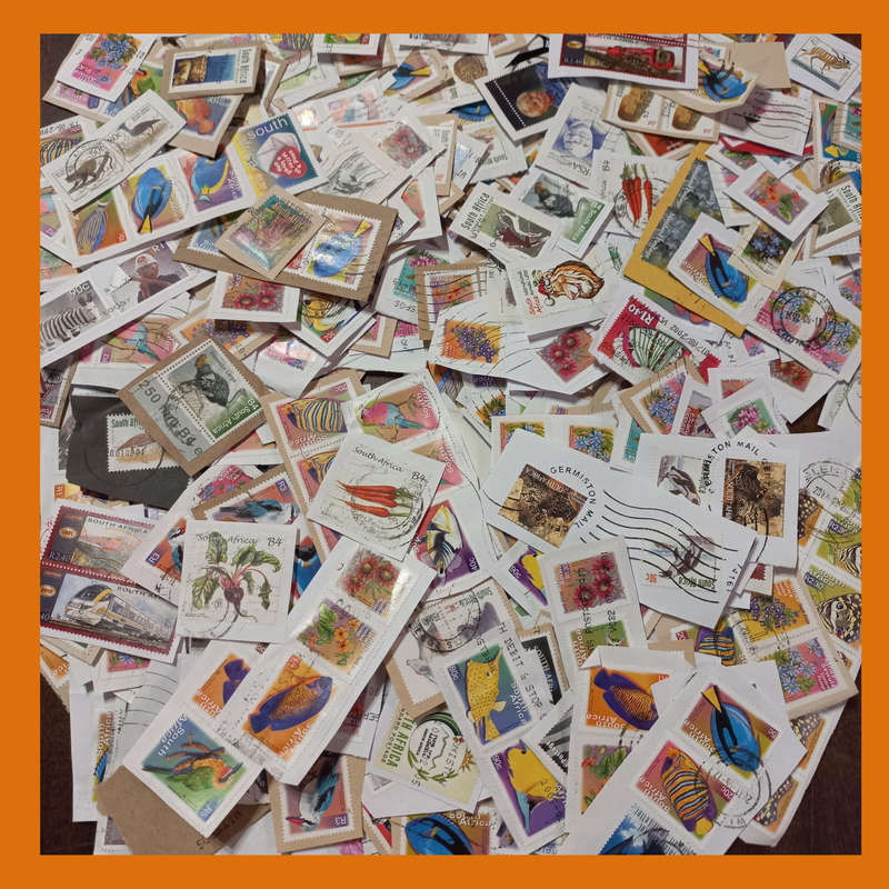 South Africa Modern on Piece  150g, Fauna & Flora Definitives