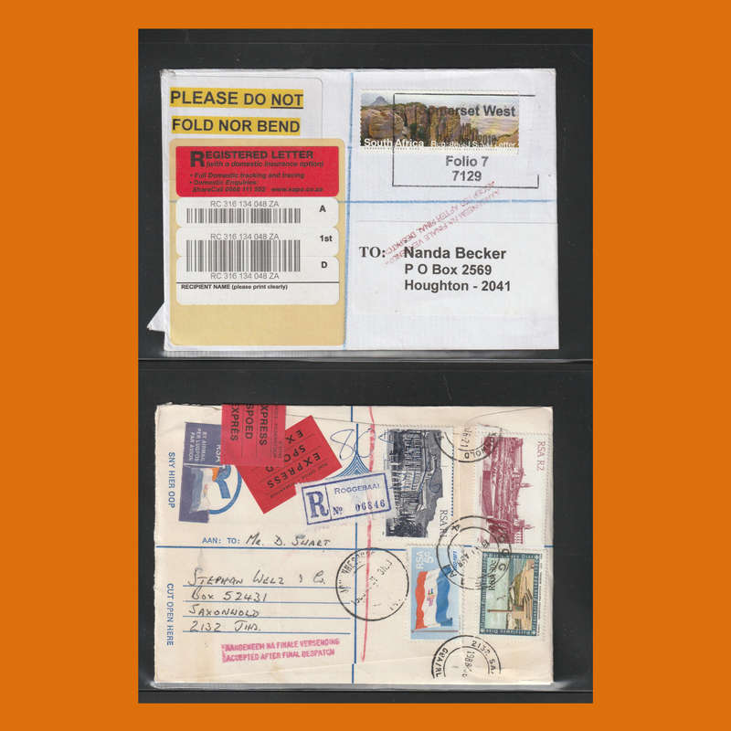 Registered Covers  South Africa, Rhodesia and Homelands (844g, Mint & Used)