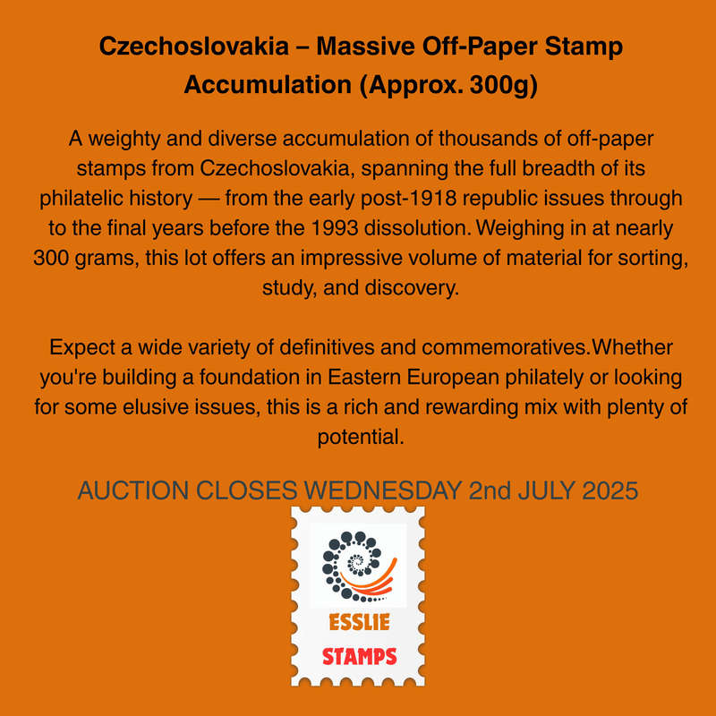 Czechoslovakia  Massive Off-Paper Stamp Accumulation (Approx. 300g)