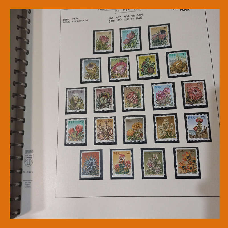 South Africa Republic 2nd to 5th Definitive Blocks and Complete Sets in File with Slip Cover