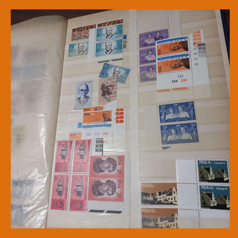 South Africa Union Selection in Lighthouse Stock Book with 1913 KGV Issue