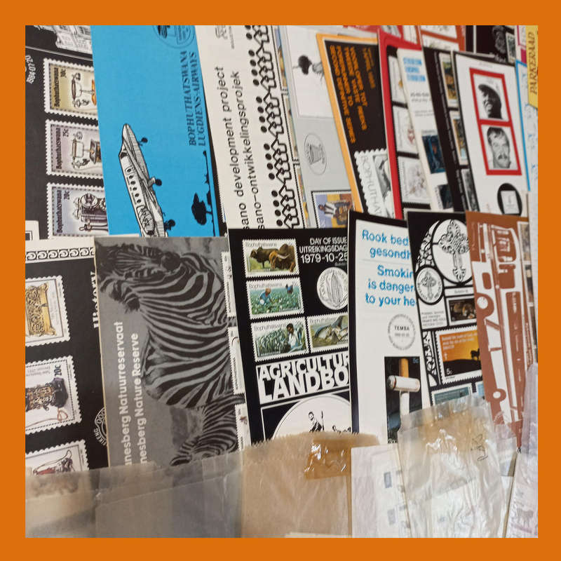 Bophuthatswana Collection  Control Blocks, FDCs & Bulletins to 1992