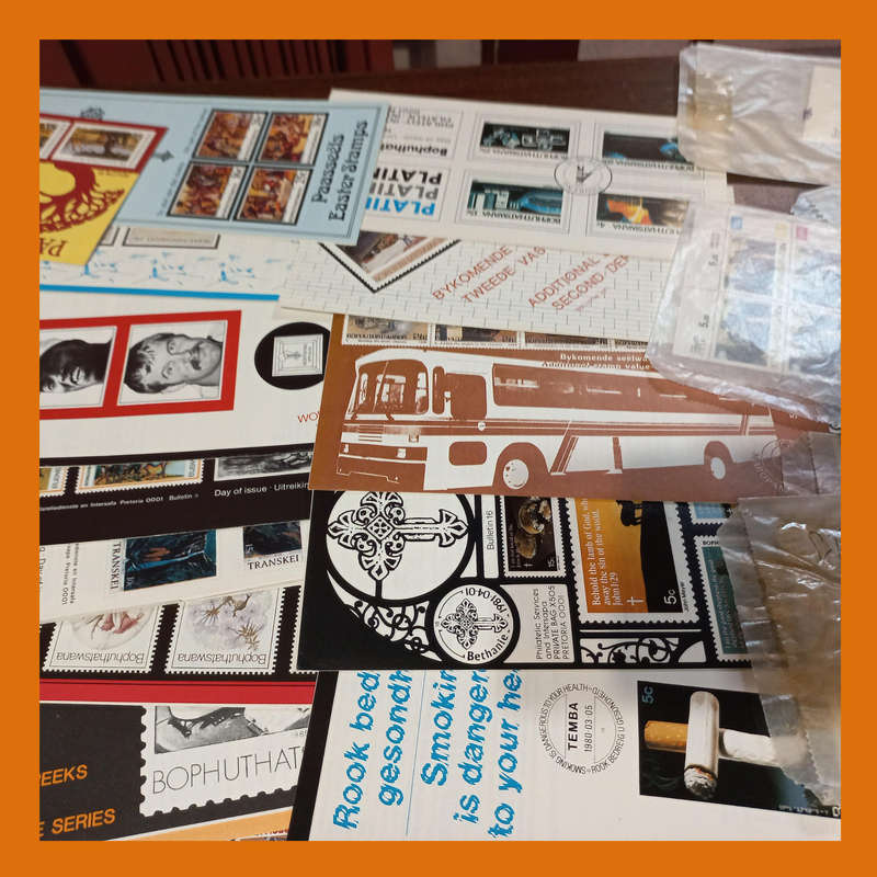 Bophuthatswana Collection  Control Blocks, FDCs & Bulletins to 1992