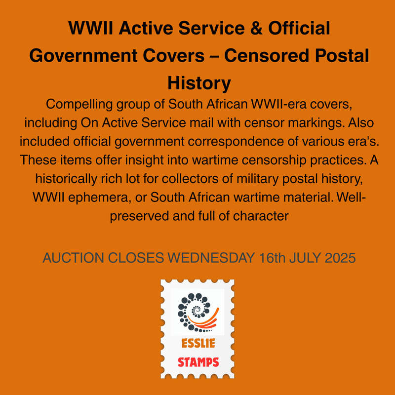 WWII Active Service & Official Government Covers  Censored Postal History
