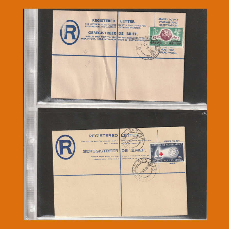Registered Covers  South Africa, Rhodesia and Homelands (844g, Mint & Used)