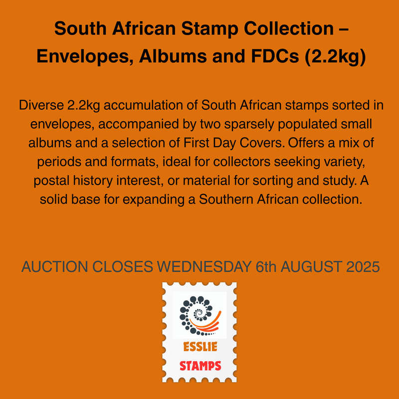 South African Stamp Collection  Envelopes, Albums and FDCs (2.2kg)
