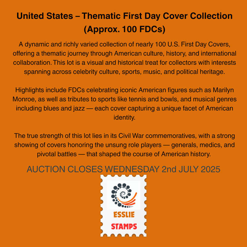 United States  Thematic First Day Cover Collection (Approx. 100 FDCs)