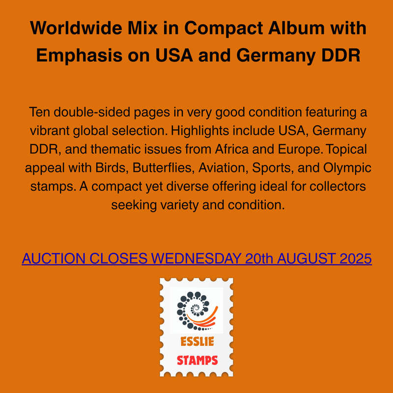 Worldwide Mix in Compact Album with Emphasis on USA and Germany DDR