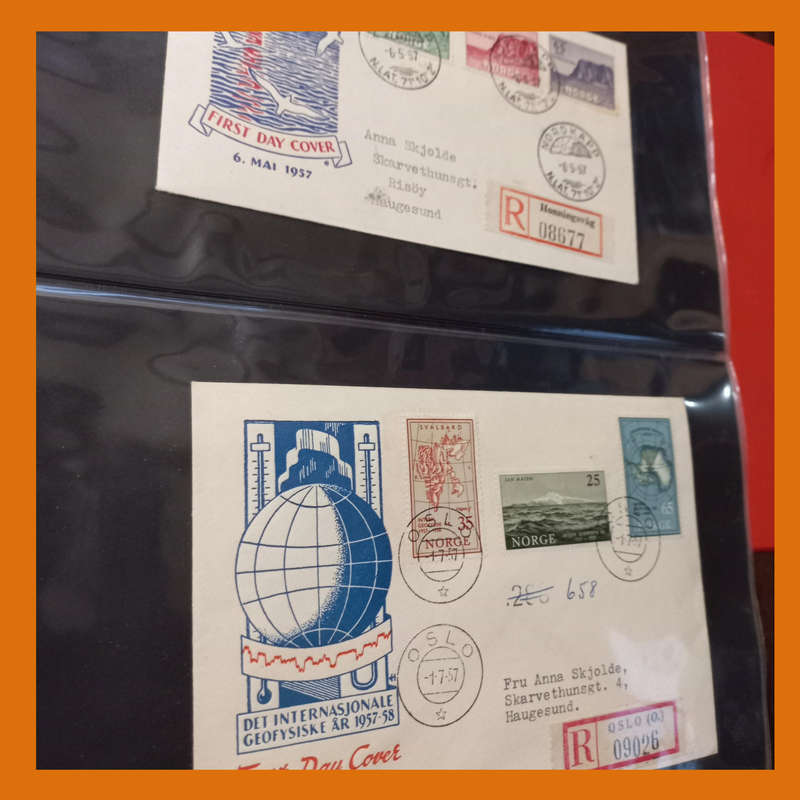 Norway FDCs  2 Albums, 1960s Era, Approx. 100 Items (3.5kg)