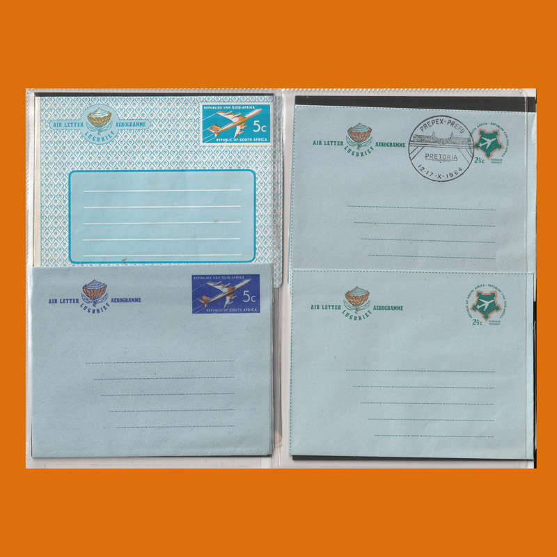 South Africa Aerogrammes  Union & Republic Mint/Used incl. WWII Censored