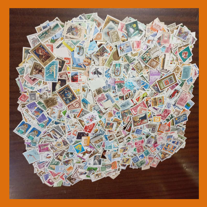 Hungary Off-Paper Stamp Accumulation  180g, Low Duplication