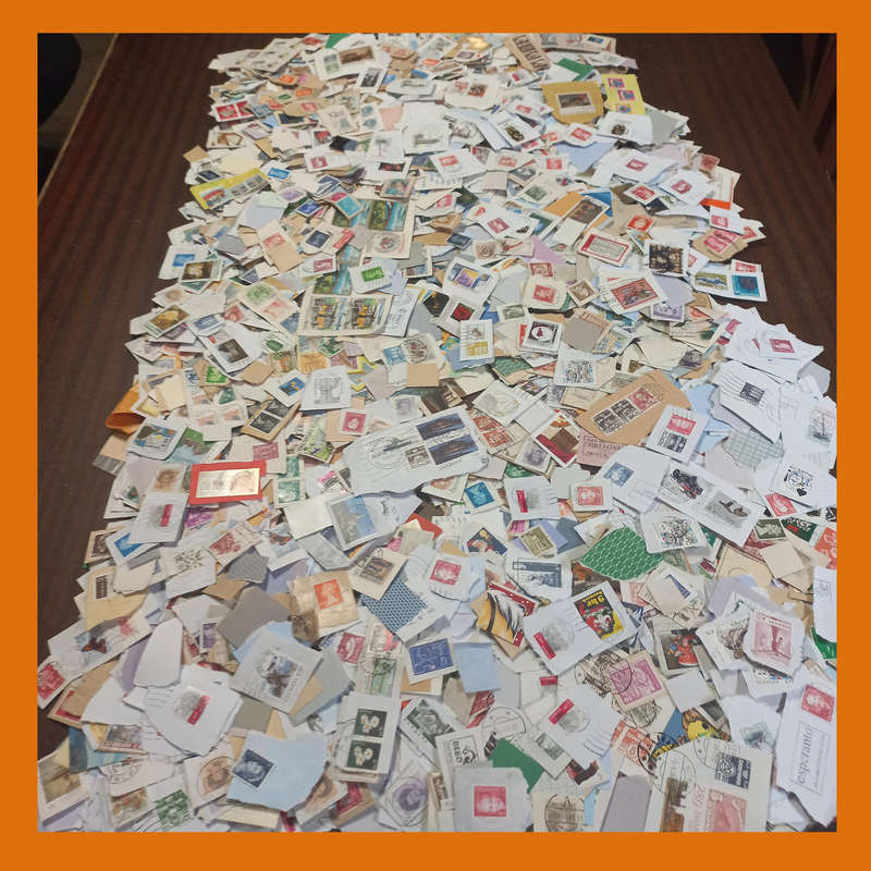 World Stamp Mix on Paper  Mainly Europe, 650g, Modern and Older