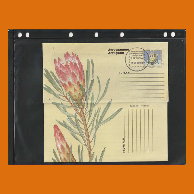 South Africa & Homelands Aerogramme and Telegram Stationery Album  Birds & Greetings Theme