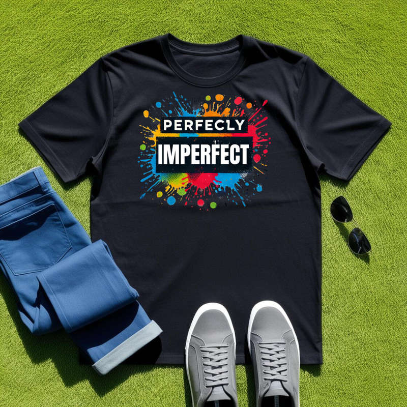 PSYCHODELIC - Perfectly Imperfect  - Unapologetically You! - Unisex Crew Neck Tee