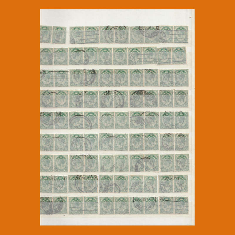 South Africa Union 1913 King George V Pairs & Postmarks  Up to 1s in Stockbook