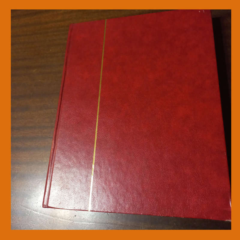 Empty Stock Book 30 Double-Sided White Pages (9 Strips)  Very Good Condition