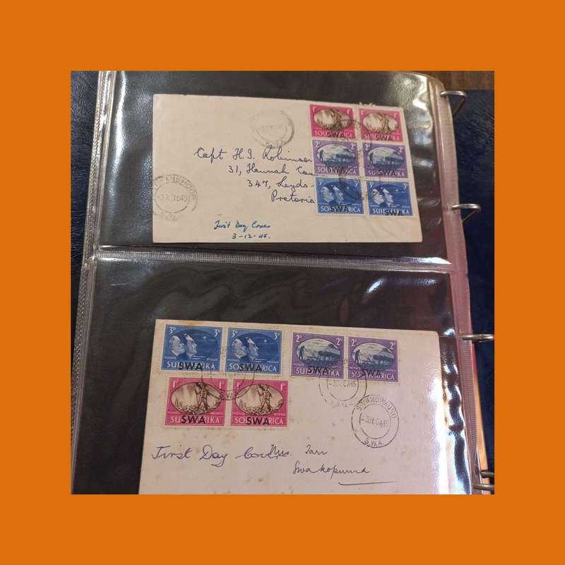 South West Africa (SWA)  Postal History & First Day Cover Album (75+ Items)