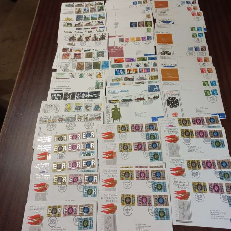 Great Britain First Day Covers - Regional definitive incl and 21 Silver Jubilee covers - R1 Start