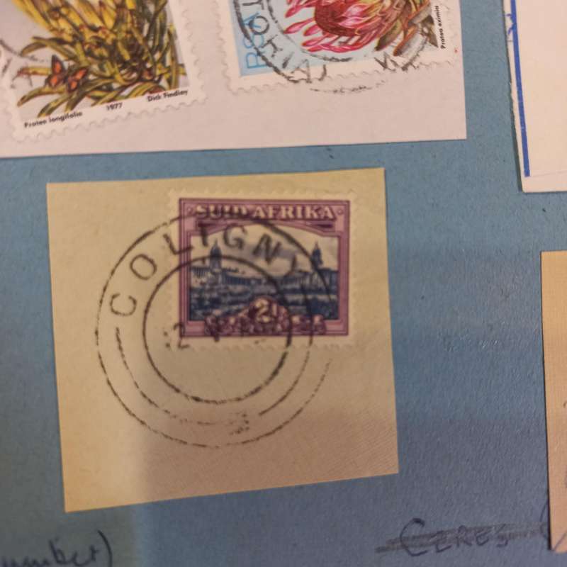South African Postmarks in scrap album with early FDC's - R1 Start