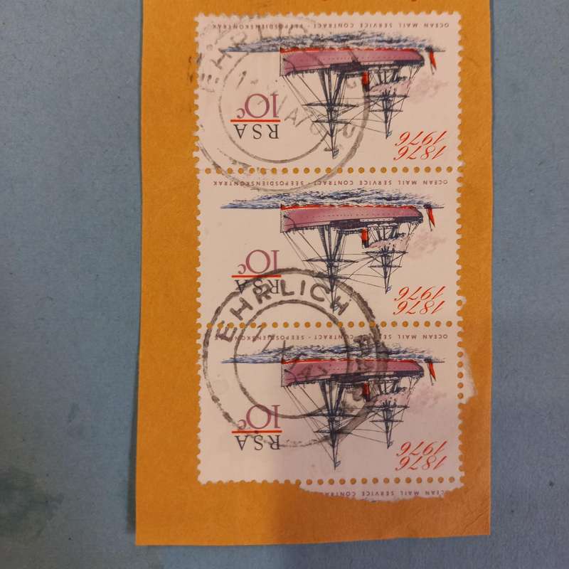 South African Postmarks in scrap album with early FDC's - R1 Start