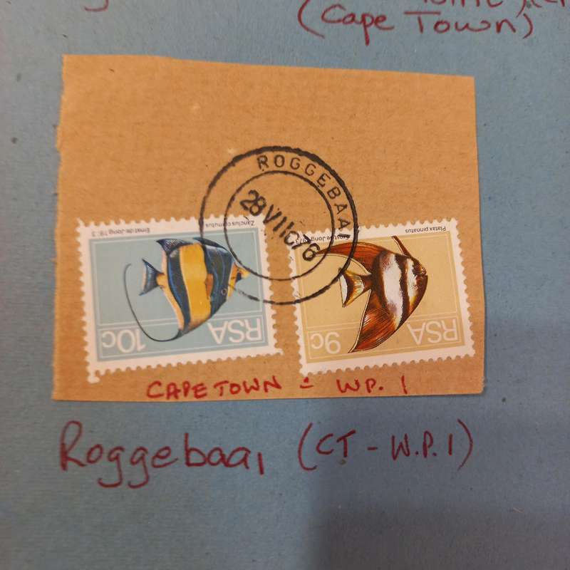 South African Postmarks in scrap album with early FDC's - R1 Start