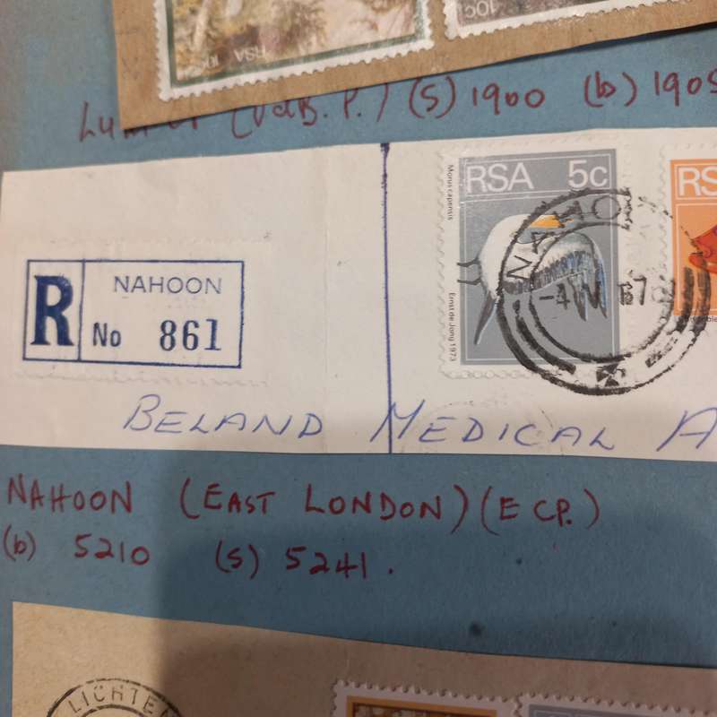 South African Postmarks in scrap album with early FDC's - R1 Start