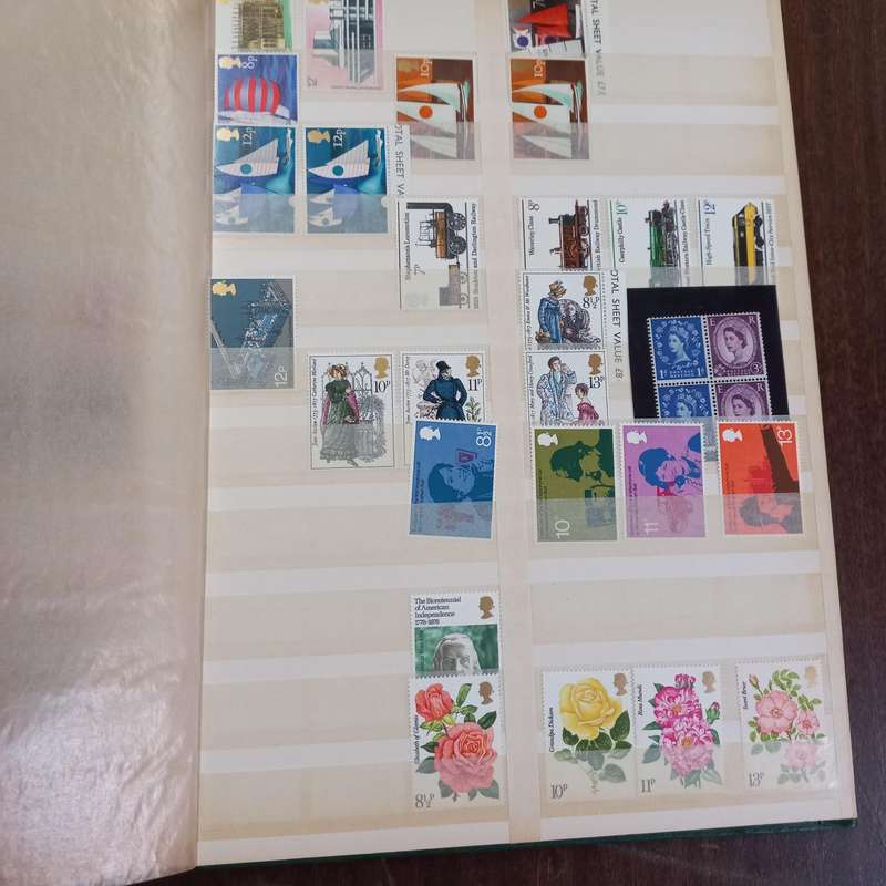Great Britain in Stock Book Mint and Used - R1 start