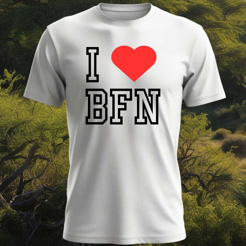 CITY SCAPES - I Love Bloemfontein - Unisex Crew Neck Tee