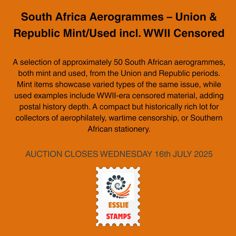South Africa Aerogrammes  Union & Republic Mint/Used incl. WWII Censored