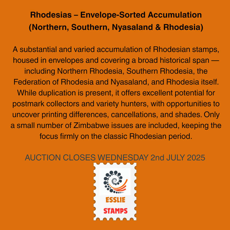 Rhodesia's  Envelope-Sorted Accumulation (Northern, Southern, Nyasaland & Rhodesia)