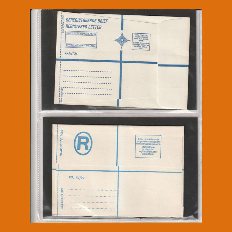 Registered Covers  South Africa, Rhodesia and Homelands (844g, Mint & Used)
