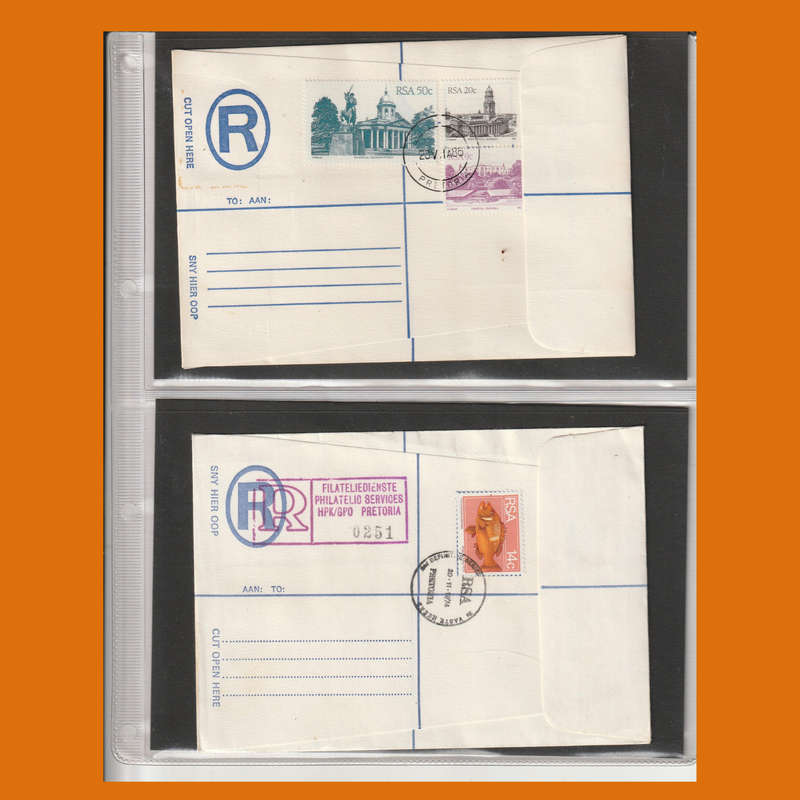 Registered Covers  South Africa, Rhodesia and Homelands (844g, Mint & Used)