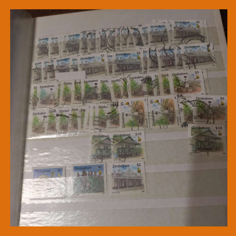 Southern & East Africa Stock Book  30 Double-Sided Pages, 1970s 1980s Focus