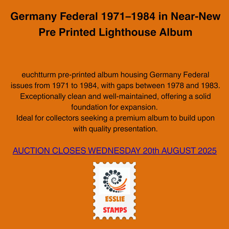 Germany Federal 1971 to 1984 in Near-New Pre Printed Lighthouse Album