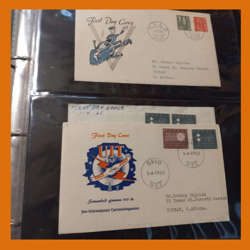 Norway FDCs  2 Albums, 1960s Era, Approx. 100 Items (3.5kg)